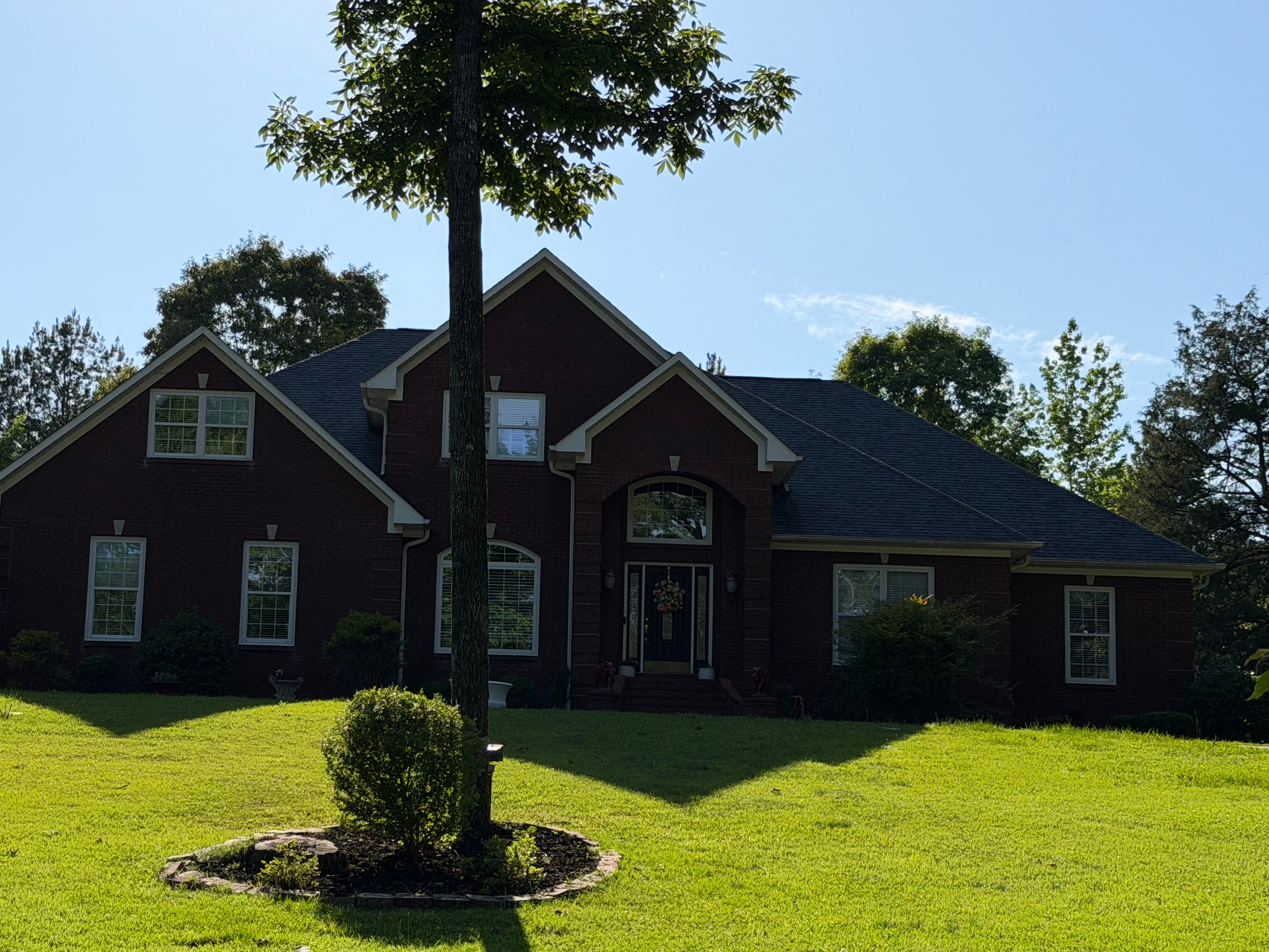 Project Fresh Shingle Roof on a Beautiful Brick Home image